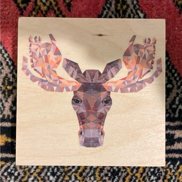 5/$20 Moose art, coaster from Banff Canada - Picture 1 of 2